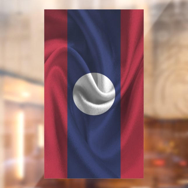 Vinilos Para Cristales Bandera de Laos (Hoja 2)