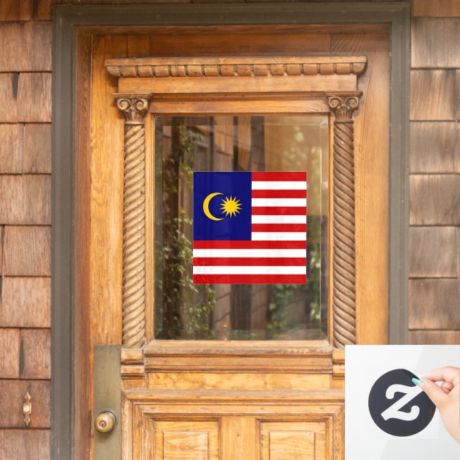 Vinilos Para Cristales Bandera de Malasia (Puerta de casa)