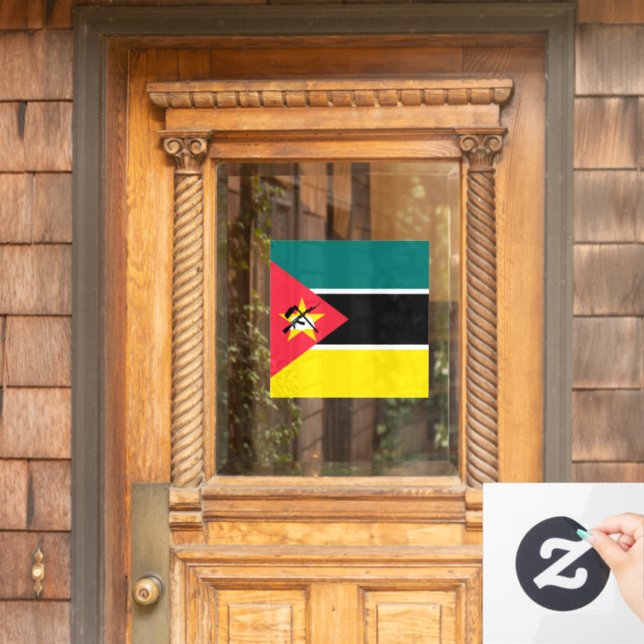 Vinilos Para Cristales Bandera de Mozambique (Puerta de casa)