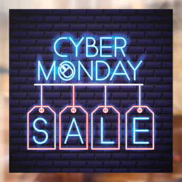Vinilos Para Cristales Bandera de Negocio de Oferta de Cyber Monday de Ne