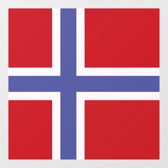 Vinilos Para Cristales Bandera de Noruega (Hoja)