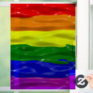 Vinilos Para Cristales Bandera de orgullo de SlipperyJoe's brillo líquido