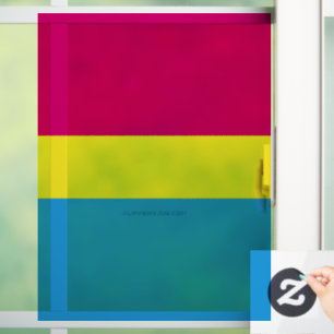 Vinilos Para Cristales bandera de orgullo pansexual SlipperyJoe rosa ámba