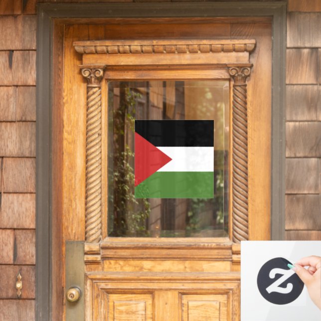 Vinilos Para Cristales Bandera de Palestina (Puerta de casa)