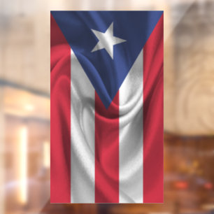 Vinilos Para Cristales Bandera de Puerto Rico