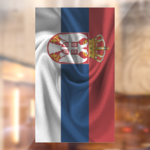 Vinilos Para Cristales Bandera de Serbia