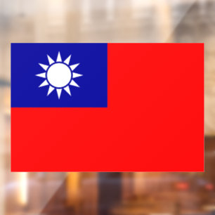 Vinilos Para Cristales Bandera de Taiwán: República de China, Taipéi chin