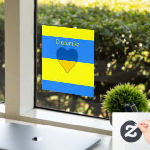 Vinilos Para Cristales Bandera de Ucrania azul Thunder_Cove 