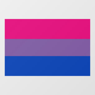Vinilos Para Cristales Bandera del Orgullo Bisexual 