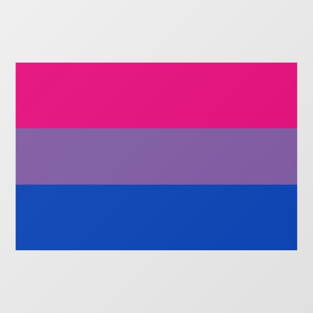 Vinilos Para Cristales Bandera del Orgullo Bisexual (Hoja)