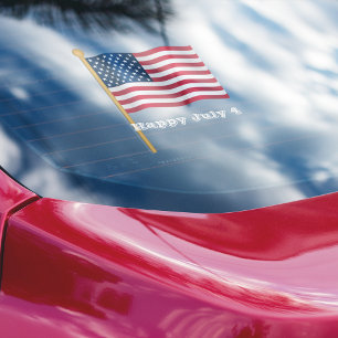 Vinilos Para Cristales Bandera estadounidense 4 de julio