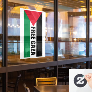 Vinilos Para Cristales Bandera palestina, Salven Gaza, liberen Gaza