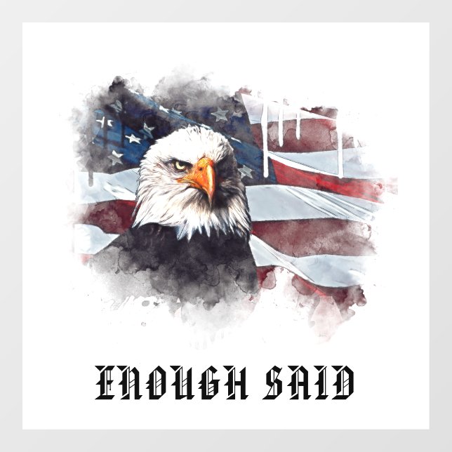 Vinilos Para Cristales *~* Bandera patriótica de los Estados Unidos EAGLE (Hoja)