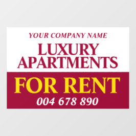 Vinilos Para Cristales Banner de anuncios de alquiler de negocios de alqu