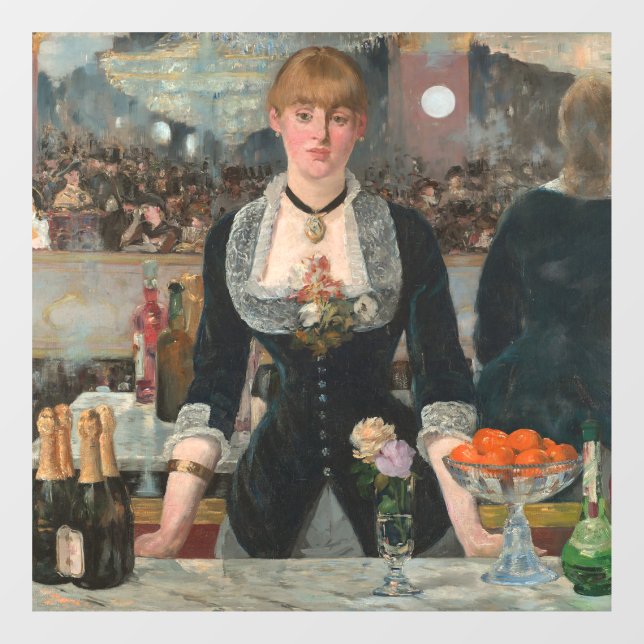 Vinilos Para Cristales Bar en el Folies-Bergère Edouard Manet (Hoja)