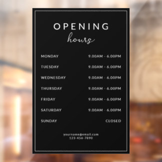 Vinilos Para Cristales Bar Restaurant Opening Hours Black