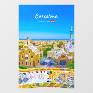 Vinilos Para Cristales Barcelona, España - Parque Güell Mosaico Gaudí