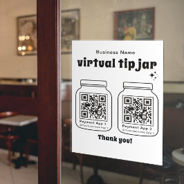 Vinilos Para Cristales Barra de sugerencias virtual con código QR de 2
