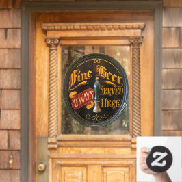 Vinilos Para Cristales Barra tradicional de pub de estilo real o cerveza