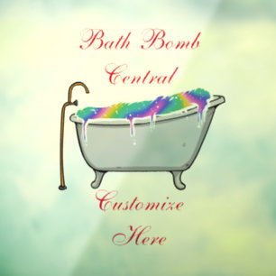 Vinilos Para Cristales Bath Bomba Central Thunder_Cove