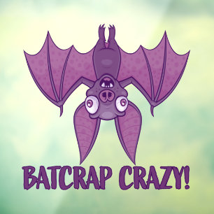 Vinilos Para Cristales Batshit Crazy Wacky Personalizado Bat
