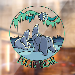 Vinilos Para Cristales Bear Art Decó Personalizado Tribal Bear Art Window