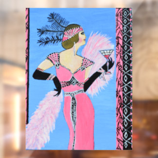 Vinilos Para Cristales Beautiful lady Window Cling 