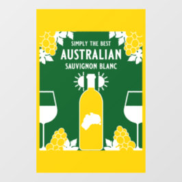 Vinilos Para Cristales Bebedor de vino Sauvignon Blanc