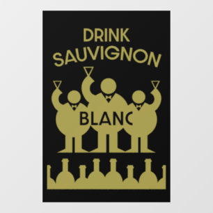 Vinilos Para Cristales Bebedor de vino Sauvignon Blanc