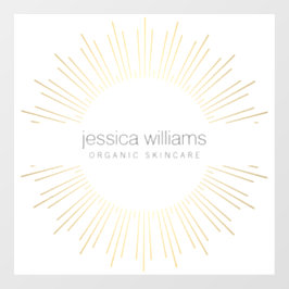 Vinilos Para Cristales Belleza elegante ráfaga de oro