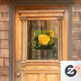 Vinilos Para Cristales Belleza rosa amarilla