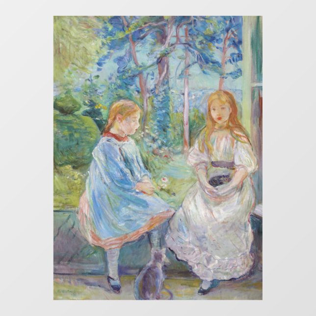 Vinilos Para Cristales Berthe Morisot - Jóvenes Chicas en la ventana (Hoja)