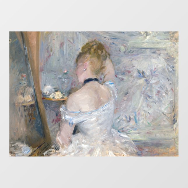 Vinilos Para Cristales Berthe Morisot - Mujer en su retrete (Hoja)