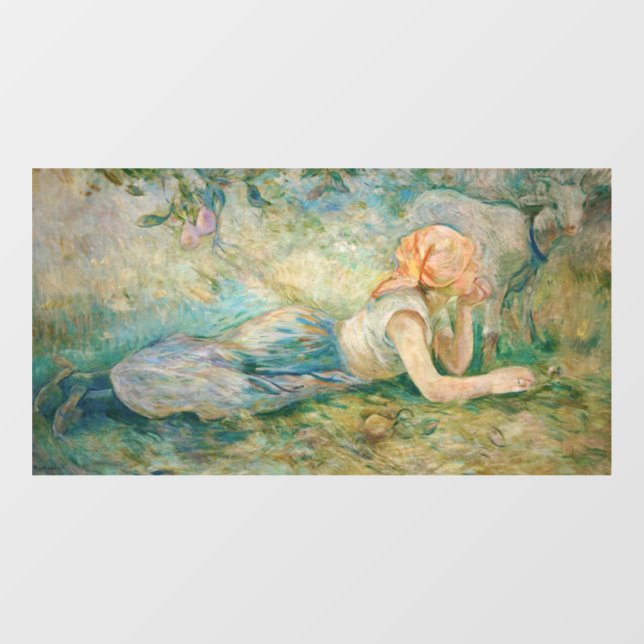 Vinilos Para Cristales Berthe Morisot - Pastores descansando (Hoja)