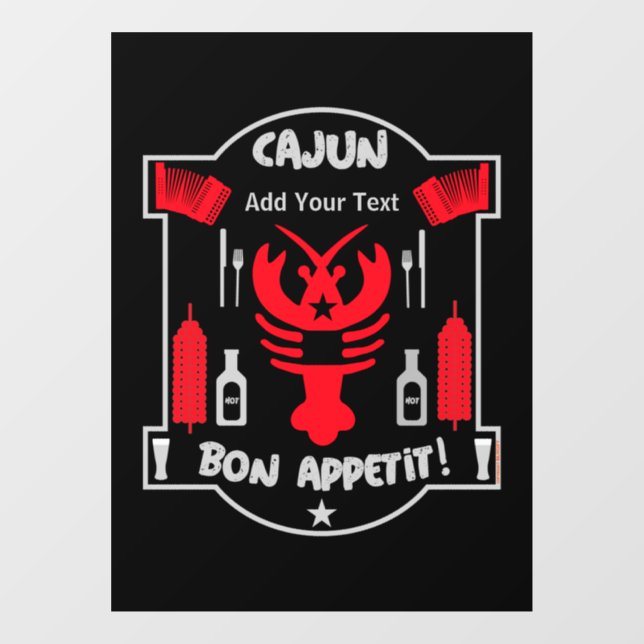 Vinilos Para Cristales Best Cajun Cooks    Apron (Hoja)