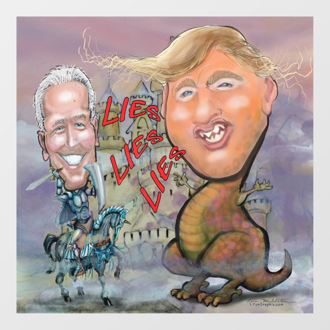 Vinilos Para Cristales Biden Trump (Hoja)