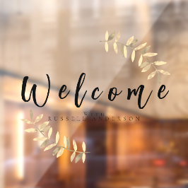 Vinilos Para Cristales Bienestar negro minimalista