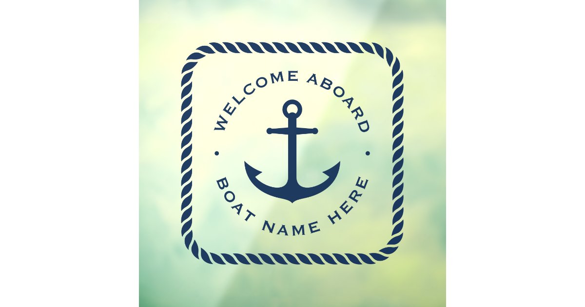 Alfombra Personalizada Para Barco – Con Nombre Y Brújula | Tema Náutico | Material Poliéster Y Goma Antideslizante | Varios Tamaños