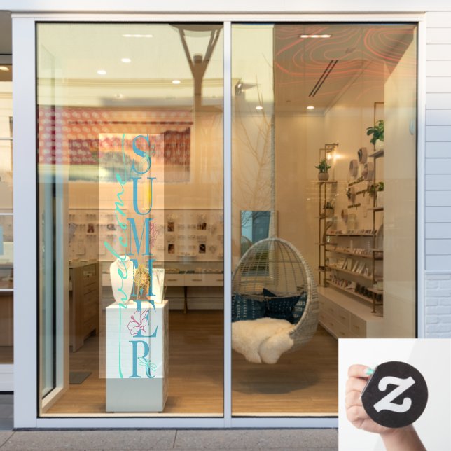 Vinilos Para Cristales Bienvenida Temporada de Negocios (Ventana de la tienda)