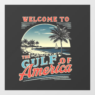 Vinilos Para Cristales Bienvenidos al Trump del Golfo de América