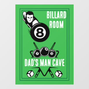 Vinilos Para Cristales Billares de bolsillo vintage