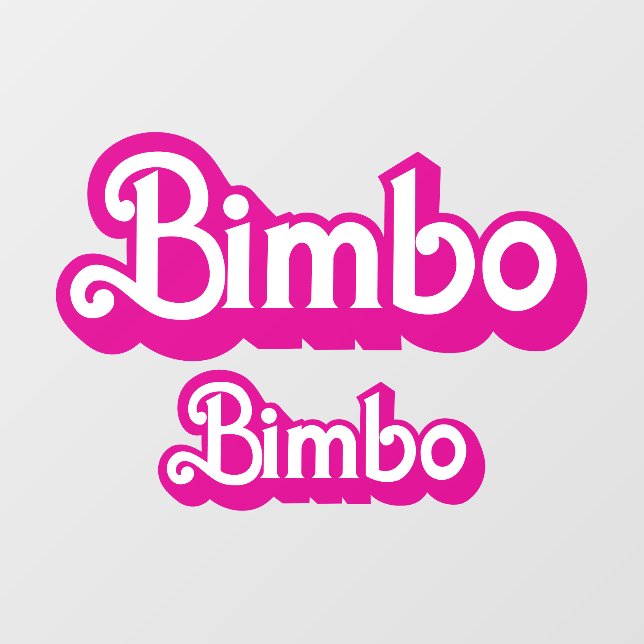 Vinilos Para Cristales Bimbo personalizable (Hoja)