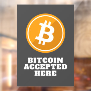 Vinilos Para Cristales Bitcoin aceptado aquí - criptodivisa digital
