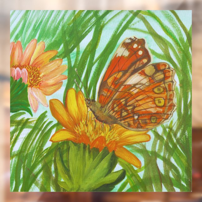 Vinilos Para Cristales Blooming flower garden (Hoja 2)