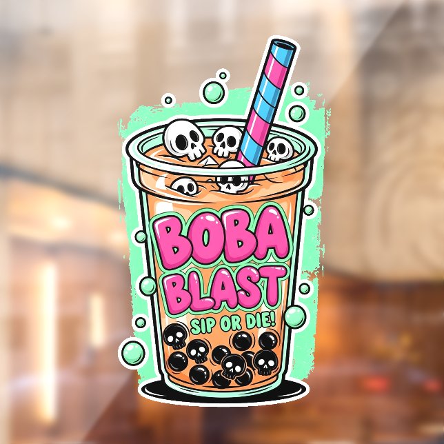 Vinilos Para Cristales Boba Blast – Sip or Die!  (Hoja 2)