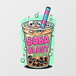 Vinilos Para Cristales Boba Blast – Sip or Die!