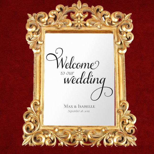 Vinilos Para Cristales Boda Bienvenida Espejo Espejo de bienvenida Decolo (elegant calligraphy script wedding mirror cling decal for glass, welcome sign for wedding reception)