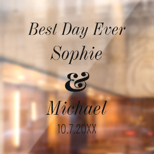 Vinilos Para Cristales Boda Bride Groom Newlyweds