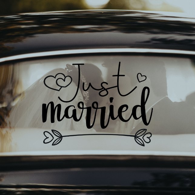 Vinilos Para Cristales Boda de guión elegante y recién casado (Subido por el creador)