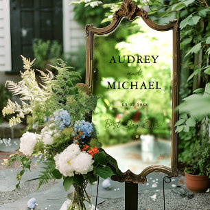 Vinilos Para Cristales Boda elegante y mínimo